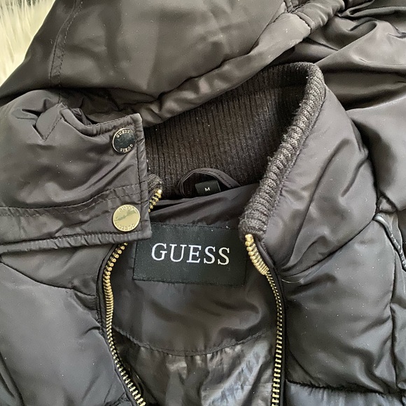 Black Guess Winter Coat - it has been perfect for Wisconsin winters! - Picture 2 of 3